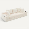 **Moderne, gestreepte bank met kussens - Comfortabel en stijlvol**