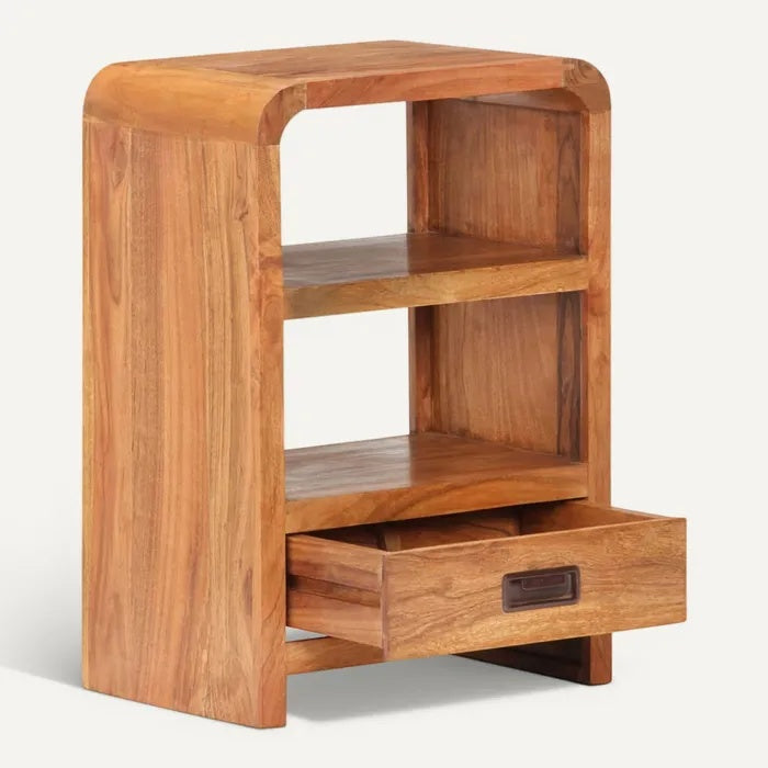 **Modern houten boekenplank met lade**